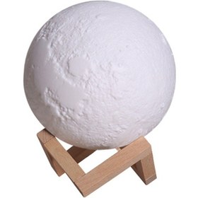 Resim Hangfox 880ml Usb Şarjlı Ay Şeklinde Nemlendirici, Gece Lambası Ve Ultrasonik Hava Temizleyici - 13cm Çap, Pil Dahil 