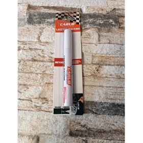 Resim Carub Beyaz Su Geçirmez Lastik Yazı Kalemi 