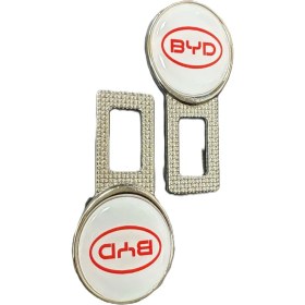 Resim Stilix Garage Byd Logolu Ses Susturucu Metal 2 Adet Kırmızı 