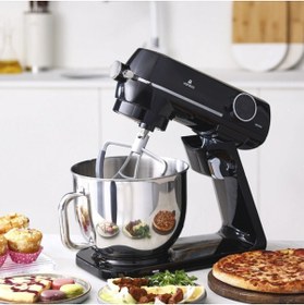 Resim Karaca Hamur Yoğurma & Mikser ,püre Yapma Led Ekran 10 Hız Kademeli Döküm Mutfak Şefi 
