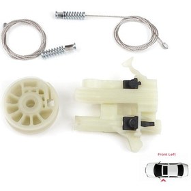Resim Fiat 500 2007-On 2/3 Kapı HB Cabrio İçin Ön Sol Cam Kriko Seti 