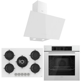 Resim Ferre RS Serisi Beyaz 5 Gözlü Ankastre Set ( QBL62CB-RS036-D078 ) 