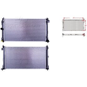 Resim Toyota C-HR Su Radyatörü Brazing MT 673X368X26 1.2 X1 16 Sonrası 