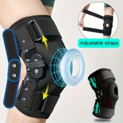 Resim Erkekler ve Kadınlar için Yan Sabitleyiciler ve Patella Jel Pedleri ile Ayarlanabilir Dizlik - Diz Eklemi için Dizlik / Destek, Üstte ve Altta Çift Kayışlarla Sabitlenir, Yürüyüş, Günlük Hayat, Spor için Uygun, Siyah - Lütfen Bir Boyut Büyük Sipariş Edin! 