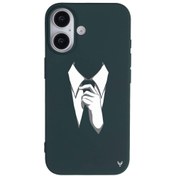 Resim iPhone 16 Plus Kravat Telefon Kılıfı 
