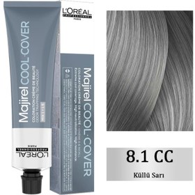 Resim Loreal Professionnel Majirel Cool Cover - Yoğun Beyaz Kapatıcı Saç Boyası No: 8.1 Küllü Sarı 60ml 