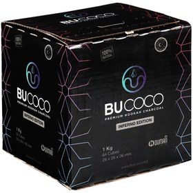 Resim Bucoco Oduman 26mm Küp Nargile Kömürü - 1kg 