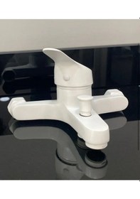 Resim Armour Armatür Banyo Bataryası Seti Beyaz Beyaz 