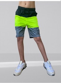 Resim Nike Sportswear Unisex Genç Çocuk Renkli Astarlı Dokuma Şort Yeşil 