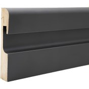 Resim Effect Serisi 11.5 Cm Antrasit Led Kanallı Ledli Pvc Süpürgelik 