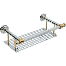 Resim Line Metal Etajer 5562 - PVD Chrome-Gold 