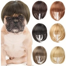 Resim Gateesat Gri Unisex Köpek Bob Peruk Parti Ve Fotoğraf Çekimleri İçin 