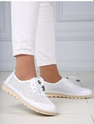 Resim Royallıno Moda Yazlık Perfored Mokasenler 33-43 65563352 Beyaz 