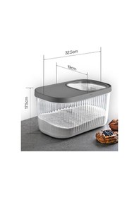 Resim Multi Box Çok Amaçlı Kapaklı Saklama Kabı 7.5 Lt 17,5x32,5x19 Cm 