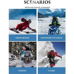 Resim Dancemonkey Lichen No.0304 Erkek Ve Kadın Kayak Gözlükleri, Buğu Önleyici Ve Ke 