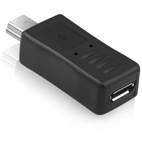 Resim Mini-USB (Erkek) to Micro-USB (Dişi) Data-Şarj Çevirici Adaptör 