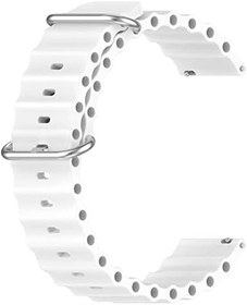 Resim Microsonic Amazfit Balance için Kordon Ocean Band Beyaz [Balance ile Uyumlu Kordon - Beyaz] 