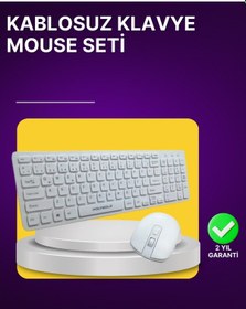 Resim Kablosuz Klavye Ve Mouse Seti - Ergonomik Tasarım, Sessiz Kullanım, Geniş Uyumluluk Diğer 