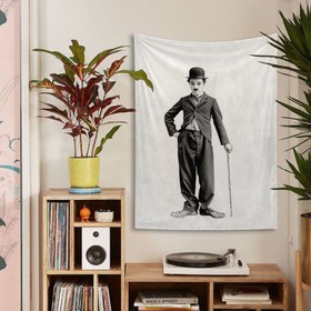 Resim Charlie Chaplin Duvar Örtüsü - 60 cm x 90 cm 