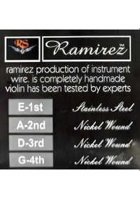 Resim Şenses Müzik Ramirez Rs-001 Keman Tel Seti 