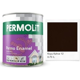 Resim Permolit Enamel Sentetik Yağlı Boya Koyu Kahve 0.75 Lt. 0.75 L 