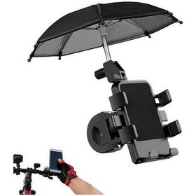 Resim Electric Motorsiklet-bisiklet İçin Yağmurlu Güneşli Havalarda Kullanılabilir Telefon Tutucu 