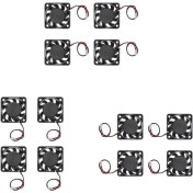 Resim Charmant 12 Adet 12 V 3pin 40MM Mini 4 cm Fan Sessiz Soğutucu Soğutma Fanı Masaüstü Pc Için(Yurt Dışından) 
