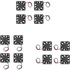 Resim Charmant 12 Adet 12 V 3pin 40MM Mini 4 cm Fan Sessiz Soğutucu Soğutma Fanı Masaüstü Pc Için(Yurt Dışından) 