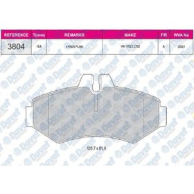 Resim Fren Balatasi Arka Mercedes Vw Volt Lt35 2.8 Tdi Sprinter 504614333 