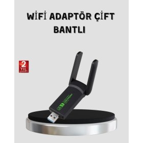 Resim Pileli Store 1200 Mbps Dual Band Wifi Adaptör - 5.8g & 2.4g Çift Antenli 