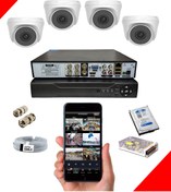 Resim OEM 4lü Ahd 2 Mp Güvenlik Kamera Seti 