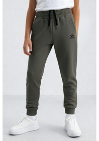 Resim Tommylife Haki Standart Fit Manşetli İnce Erkek Çocuk Eşofman Alt - 11062 Haki 