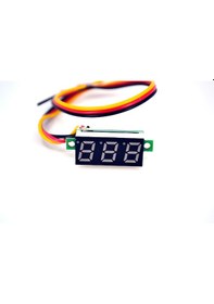 Resim Dijital Dc Voltmetre 0-100v Mavi Rakam Çerçevesiz Küçük Dikdörtge 