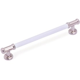 Resim System Parlak Nikel-Beyaz 192 mm Çekme Mobilya Kulpu (SY4665 0192 PN-AL7) 