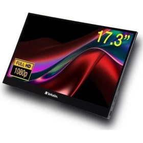 Resim VERBATIM 17.3" IPS DOKUNMATIK PMT-17 6MS HDMI USBC TAŞINABİLİR MONİTÖR 1920X1080 
