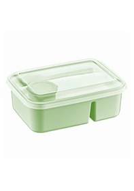 Resim Lunch To Go Bölmeli Beslenme Kabı Sosluk Hazneli + Çatal Kaşık 