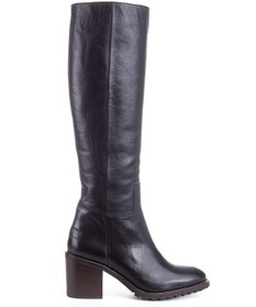 Resim CASHKA Hakiki Deri Kadın Siyah Çizme 7 cm Ökçe 