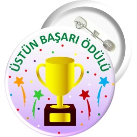 Resim Misal Çocuk Rozet 12 - Üstün Başarı Ödülü (10 Adet) 