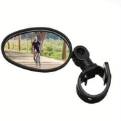 Resim 2 adet Siyah 360° Ayarlanabilir Bisiklet Arka Görüş Aynası Geniş Açılı Lens ile - Dayanıklı PVC, Yol ve Dağ Bisikletleri için Evrensel Uygunluk, Açık Hava Bisikleti Güvenlik Ekipmanı, Bisiklet Aksesuarları | Ayarlanabilir Ayna | Dayanıklı Yapı, Bisiklet Aksesuarları 