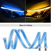 Resim Oldfriend 2 Adet 12v Led Şerit Işık - Maviden Sarıya Dönüş, Oda Ve Araç Aydınlatması 