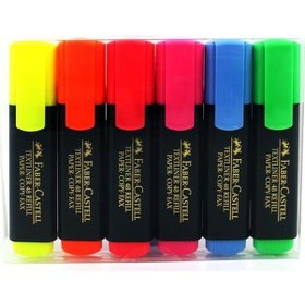 Resim Faber Castell Fosforlu Kalem Karışık 6 Renk U83289 