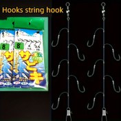 Resim 5-10 Hook T-Shaped Skewer Fishing Set - Ekstra Keskin Balık saç tokası ve Balıkçılık Aksesuarları 