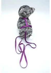 Resim Kedi Düz Göğüs Tasması Ve Gezdirme Seti Ps9639 