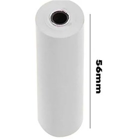 Resim Merwish 56mm x 12m Termal POS Rulo Kağıt Termal Yazıcı ve Yazar Kasa İçin Uyumlu Net Kalıcı Baskı 10 Adet 