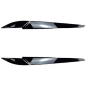 Resim Yunboo Bmw X5 X6 F15 F16 2014-2018 Siyah Gloss Far Kaşları - Korozyon Ve Çizik Koruması, Stili Artırır, Kolay Kurulum 