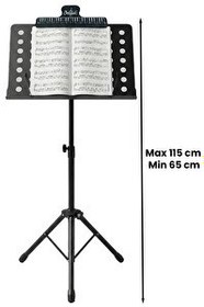 Resim Lastvoice NT-108 Şef Tipi Büyük Boy Kaliteli Nota Sehpası Standı Seti 