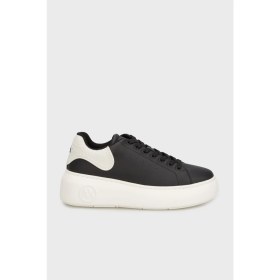 Resim Armani Exchange Logolu Kalın Taban Sneaker Ayakkabı Bayan Ayakkabı XW002149 AF19528 MC024 