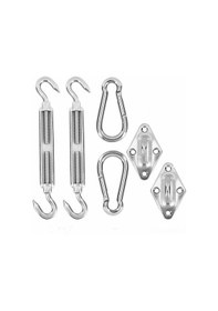 Resim Suofeng Paslanmaz Çelik Güneşlik Yelkeni Montaj Seti - Kolay Kurulum, Dayanıklı Ve Ayarlanabilir. 