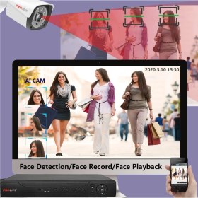 Resim Prolife 4 Kameralı 2 Iç 2 Dış Mekan Yeni Nesil Yüz Tanımalı Insan Yüzü Eşgal Fotoğrafı Çeken 5 Mp Sony Full Hd Ultra Güvenlik Kamerası Seti 