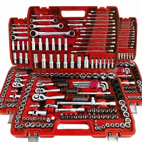 Resim Kırmızı 46&216 Parça Araç Tamir Takımı, Araba ve Bisikletler için Çok Fonksiyonlu Anahtar Seti GS55&216-27, Babalar Günü İçin Mükemmel Seçim 